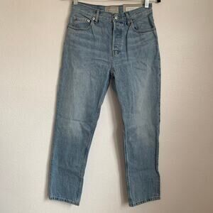 NWT Everlane 90s Cheeky Straight Jean in Vintage Sunbleached Blue